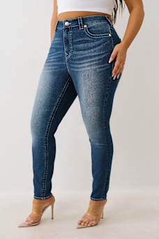 PLUS JENNIE MID RISE BUDDHA POCKET CURVY SKINNY JEAN, image 4