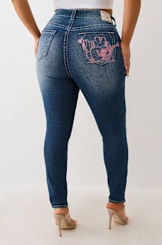 PLUS JENNIE MID RISE BUDDHA POCKET CURVY SKINNY JEAN, image 5