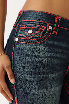 BECCA CRYSTAL HORSESHOE SUPER T BOOTCUT JEAN, image 6