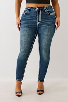 PLUS JENNIE MID RISE SUPER T CURVY SKINNY JEAN, image 3