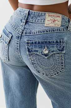 BOBBI CRYSTAL CUTOUT BIG T BAGGY JEAN, image 6