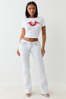 JOEY LOW RISE BIG T FLARE JEAN, image 2