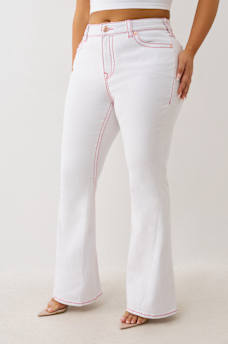 PLUS JOEY MID RISE BIG T FLARE JEAN, image 4