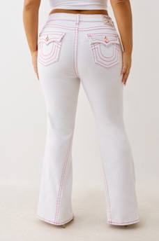 PLUS JOEY MID RISE BIG T FLARE JEAN, image 5
