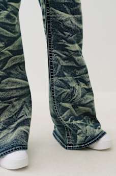 KATRINA HIGH RISE CRINKLE WASH RELAXED FLARE JEAN, image 7