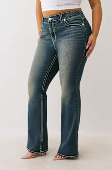 PLUS BECCA MID RISE BIG T BOOTCUT JEAN, image 3