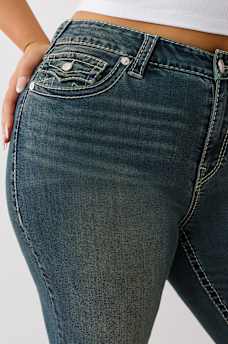 PLUS BECCA MID RISE BIG T BOOTCUT JEAN, image 6