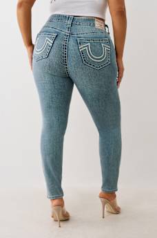 PLUS JENNIE MID RISE BIG T BRAIDED HORSESHOE CURVY SKINNY JEAN, image 5