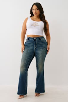 PLUS BECCA MID RISE BOOTCUT JEAN, image 2