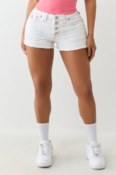 BUTTON UP MID RISE SHORT, image 2