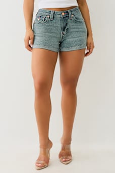 JENNIE ‘I LOVE TRUE RELIGION’ ROLLED SHORT, image 2