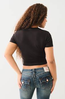 CRYSTAL LOGO SHORT SLEEVE BABY TEE, image 3