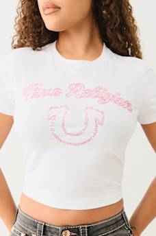 CRYSTAL LOGO SHORT SLEEVE BABY TEE, image 5
