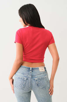 CRYSTAL LOGO SHORT SLEEVE BABY TEE, image 3