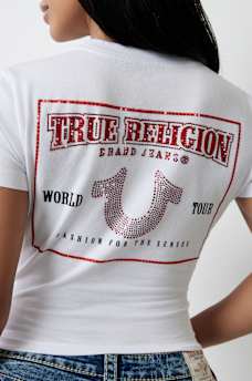 CRYSTAL WORLD TOUR BABY TEE, image 1