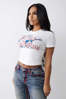 CRYSTAL LOGO BUDDHA BABY TEE, image 4