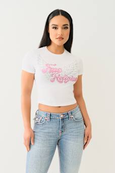 CRYSTAL WING BABY TEE, image 2