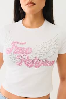 CRYSTAL WING BABY TEE, image 1