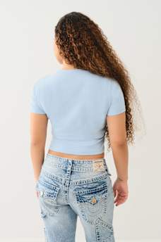 CRYSTAL WING BABY TEE, image 4