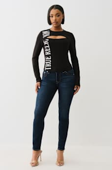 LONG SLEEVE KEYHOLE LOGO TOP, image 2