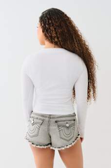 LONG SLEEVE KEYHOLE LOGO TOP, image 5