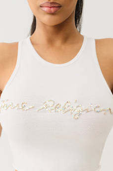 CRYSTAL LOGO CROP TANK, image 3