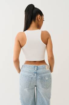 CRYSTAL LOGO CROP TANK, image 5