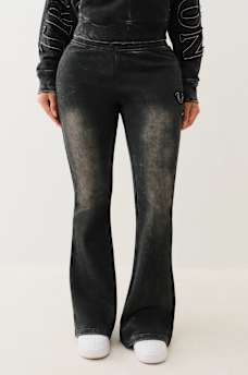 VINTAGE LOW RISE FLARE SWEAT PANT, image 1