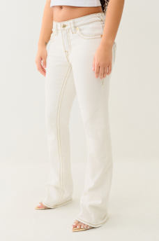 BECCA BIG T LUREX MID RISE BOOTCUT JEAN, image 4