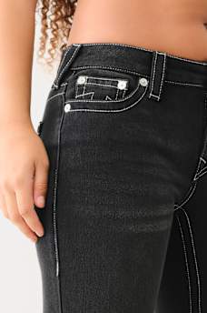 JENNIE BLACK TERRY MID RISE CURVY SKINNY PANT, image 5