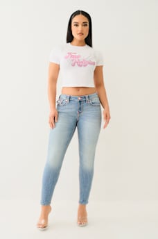 JENNIE MID RISE SUPER T CURVY SKINNY JEAN, image 3