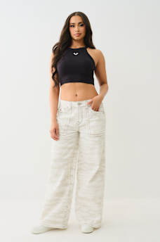 JESSIE MID RISE BIG T BAGGY JEAN, image 2