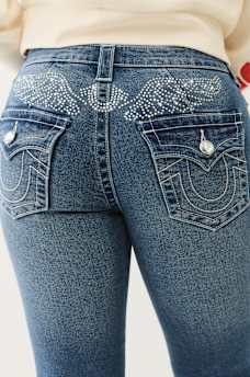 BECCA CRYSTAL WING BOOTCUT JEAN, image 1