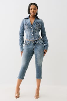 LONG SLEEVE DENIM SHIRT, image 2