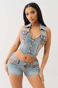SUPER QT DENIM VEST, image 2
