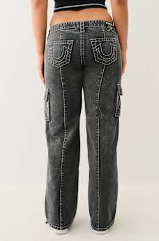 BOBBI LOW RISE BIG T RELAXED CARGO PANT, image 4