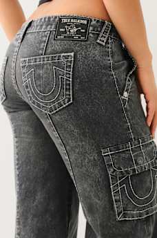 BOBBI LOW RISE BIG T RELAXED CARGO PANT, image 5