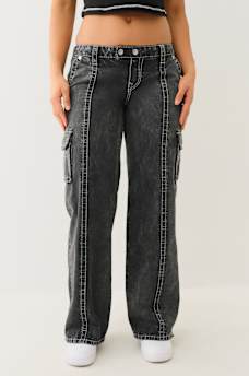 BOBBI LOW RISE BIG T RELAXED CARGO PANT, image 1