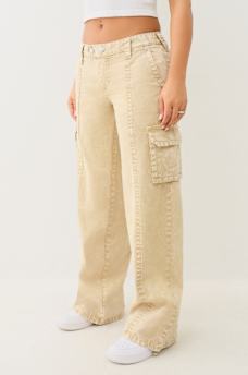 BOBBI LOW RISE BIG T RELAXED CARGO PANT, image 3