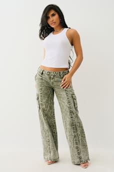 BOBBI LOW RISE BIG T RELAXED CARGO PANT, image 2