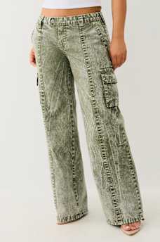BOBBI LOW RISE BIG T RELAXED CARGO PANT, image 1