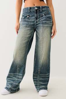BOBBI MID RISE BIG T BAGGY JEAN, image 1