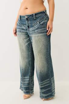 PLUS BOBBI MID RISE BIG T BAGGY JEAN, image 4