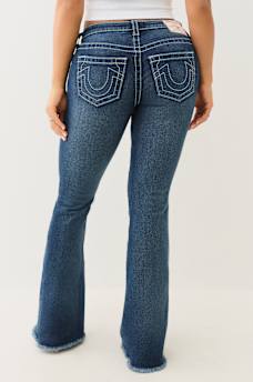 JOEY BUTTERFLY LOW RISE BIG T FLARE JEAN, image 4