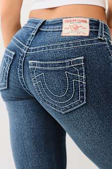 JOEY BUTTERFLY LOW RISE BIG T FLARE JEAN, image 9