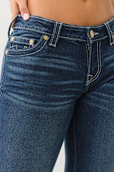 JOEY BUTTERFLY LOW RISE BIG T FLARE JEAN, image 10