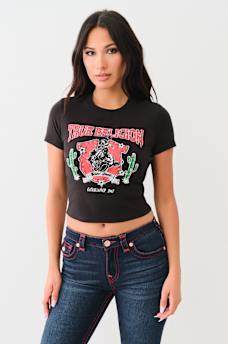 CRYSTAL WESTERN BABY TEE, image 2