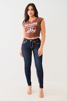 CRYSTAL WESTERN NOTCH BABY TEE, image 3