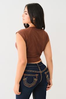 CRYSTAL WESTERN NOTCH BABY TEE, image 4