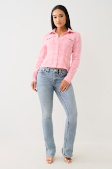 SLIM BUTTON DOWN PLAID SHIRT, image 3